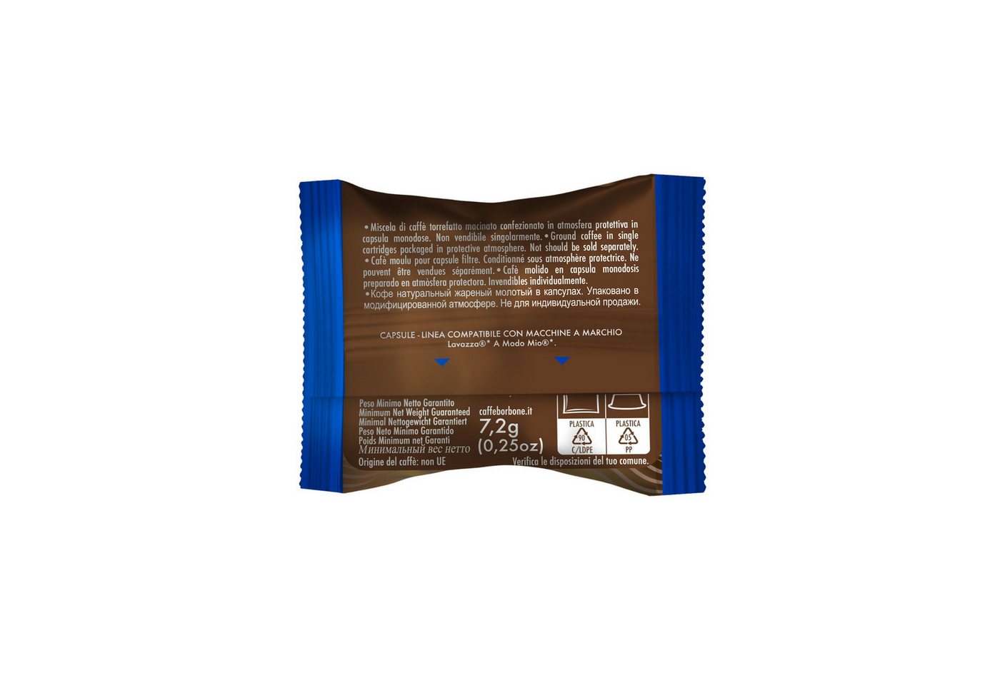 Caffè Borbone Kaffee Caffè Borbone Don Carlo Kaffeekapseln Blu 100x Kapseln, (blaue Mischung, Kompatibel mit Lavazza®* A Modo Mio®* Haushalts-Espressomaschinen) – Bild 2 von 5