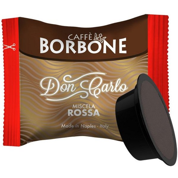 Caffè Borbone Kaffee Caffé Borbone Don Carlo Miscela Rossa 720g (100x7,2g), 11 x 7.2 g, (Rote Mischung - Intensiv und stark - Intensität 9, 100x Kaffeekapseln e