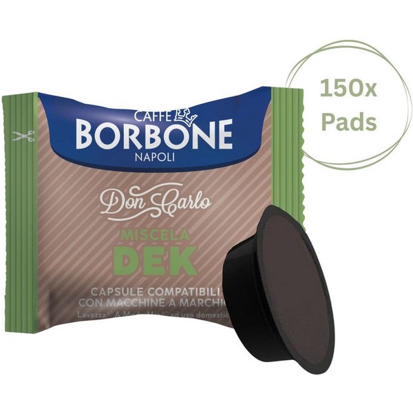 Caffè Borbone Kaffee Caffè Borbone Kaffeekapseln Don Carlo DEK 150x Kapseln, 3 x 360 g, 50 St. (Haushalts-Espressomaschinen, Kompatibel mit Lavazza®* A Modo Mio