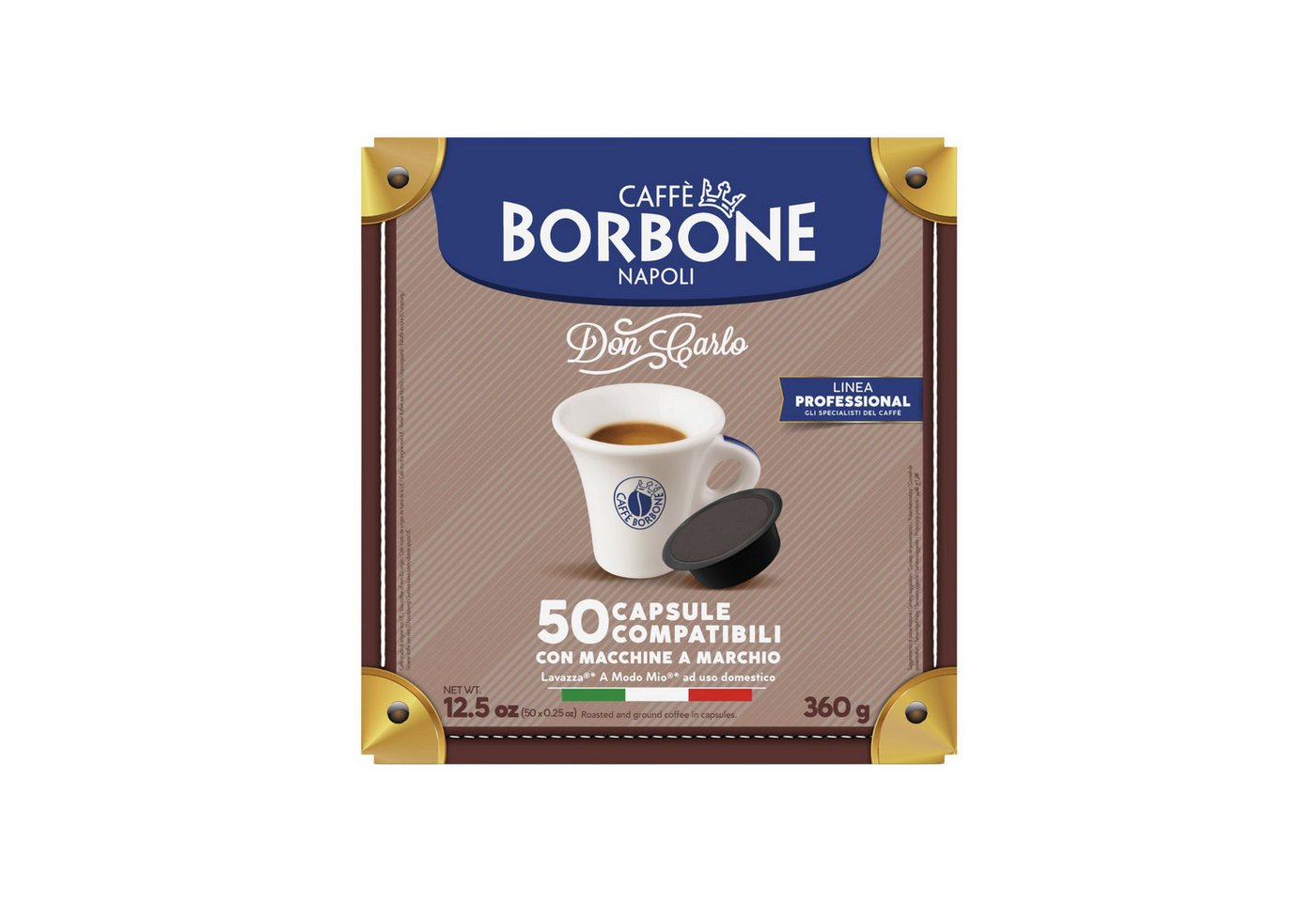 Caffè Borbone Kaffee Caffè Borbone Kaffeekapseln Don Carlo DEK 150x Kapseln, 3 x 360 g, 50 St. (Haushalts-Espressomaschinen, Kompatibel mit Lavazza®* A Modo Mio – Bild 2 von 5