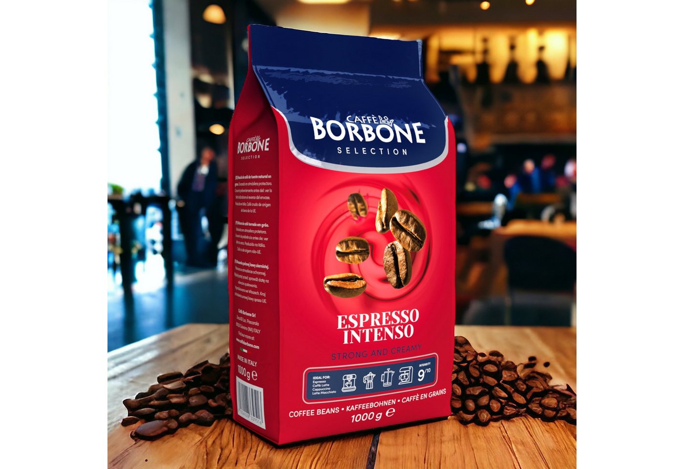 Caffè Borbone Kaffee Caffè Borbone Selection Espresso Intenso (1x 1000g), 1 x (Intenso Espresso 1Kg, Röstung Medium, Intensität 9/10, Ganze Kaffeebohnen) – Bild 2 von 5
