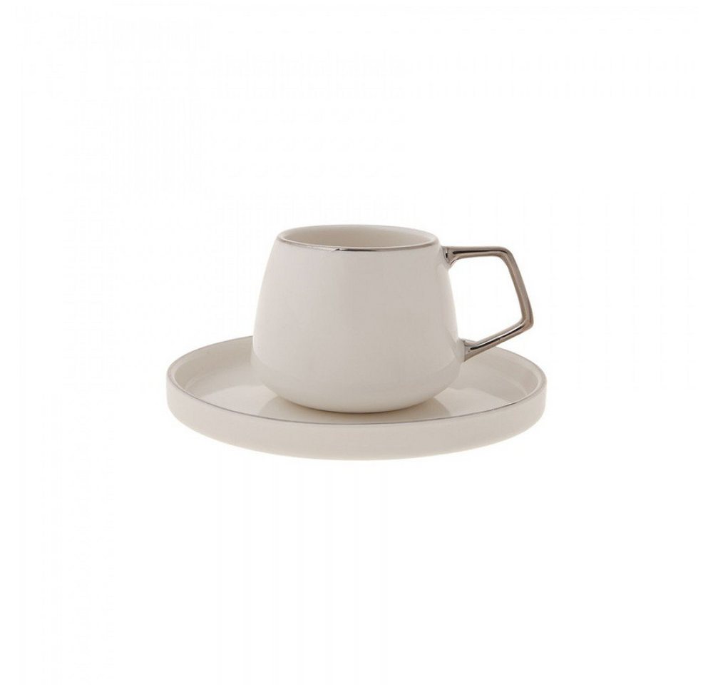 Karaca Kaffeeservice Karaca Saturn Kaffeeservice Türkische Kaffeetassen-Set 6er - Platin – Bild 3 von 5