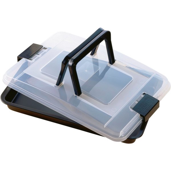 Kaiser Backformen Backform Inspiration, (2-tlg), Backblech mit Transporthaube und klappbarem Griff, antihaftbeschichtet