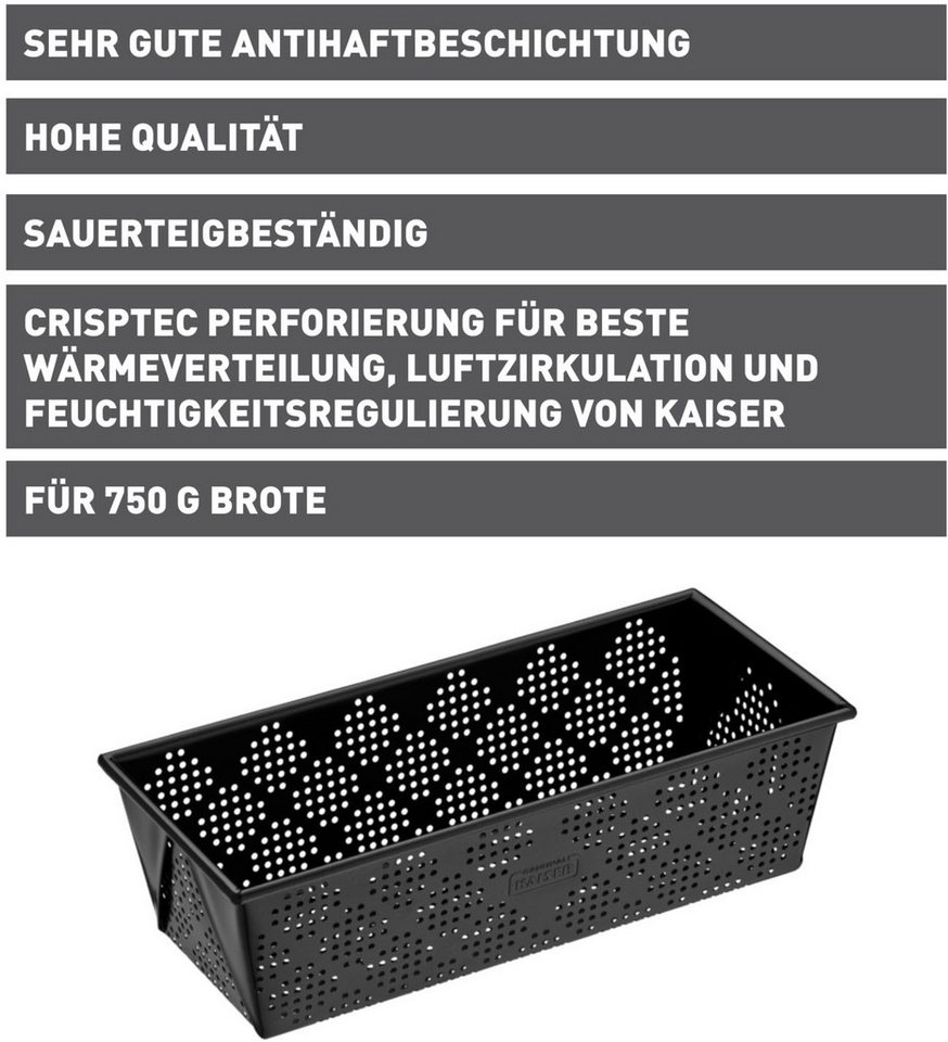 Kaiser Backformen Brotbackform Inspiration, perforiert, antihaftbeschichtet, sauerteigbeständig – Bild 2 von 5