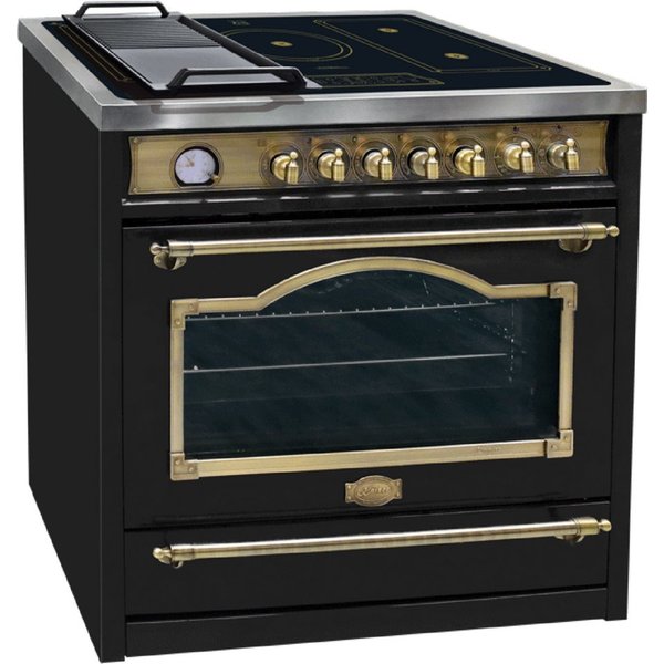 Kaiser Küchengeräte Induktions-Standherd 90 cm Retro Herd mit Induktionskochfeld FREE ZONE Slider Touch Control HC 93655 IEm., mit 1-fach-Teleskopauszug, Kataly
