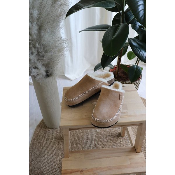 Kaiser Lammfell Pantolette Elli Hausschuh