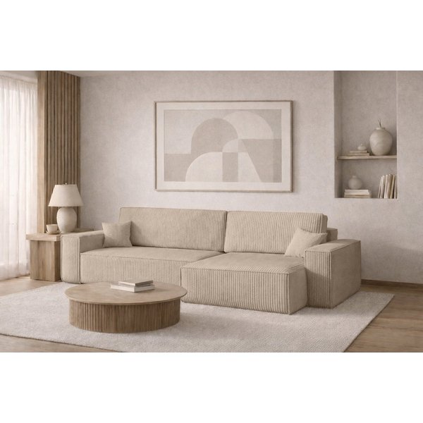 Kaiser Möbel Ecksofa mit schlaffunktion und bettkasten, BEST XL stoff Poso, Quelle, Verita, Mit Bettfunktion und Bettzeugfach