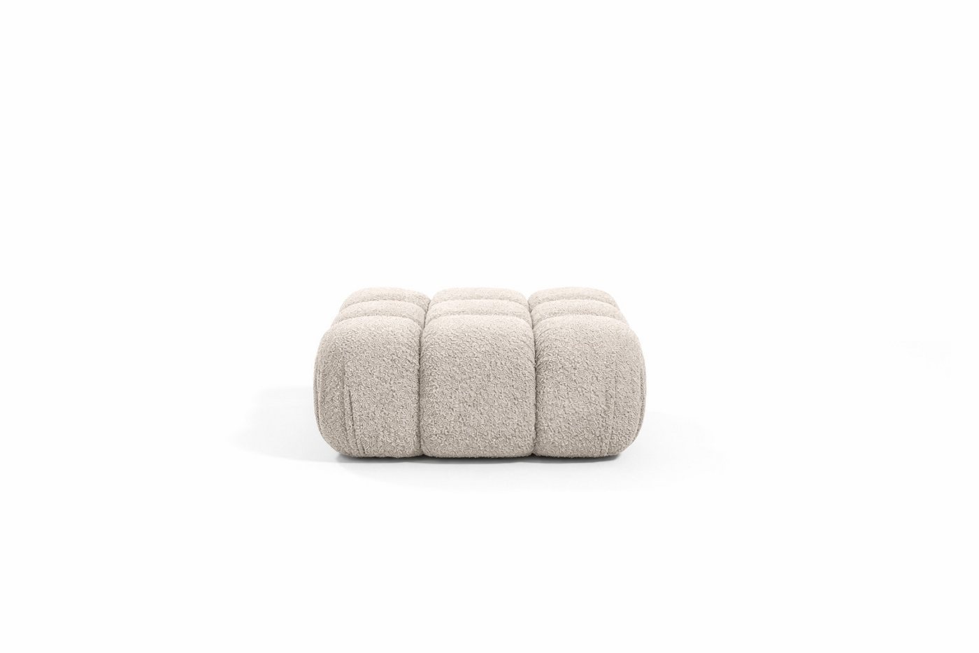 Kaiser Möbel Hocker Modularer für das Wohnzimmer, Bouclé-Stoff Abriamo, Selia (Hocker), Teil der Selia Modul-Kollektion,Weiche,Vielseitig kombinierbar – Bild 2 von 5