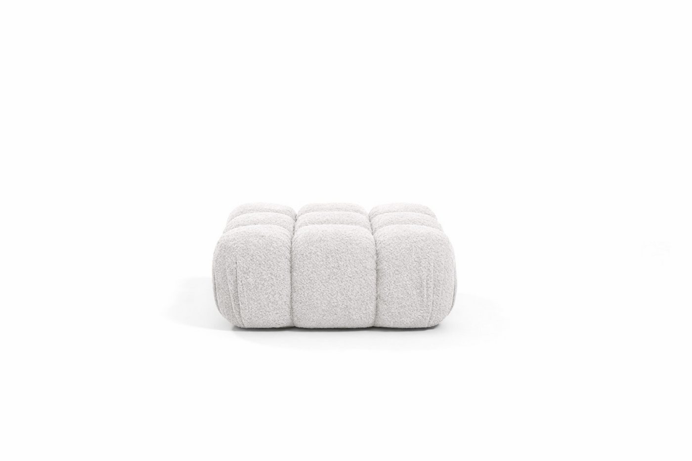 Kaiser Möbel Hocker Modularer für das Wohnzimmer, Bouclé-Stoff Abriamo, Selia (Hocker), Teil der Selia Modul-Kollektion,Weiche,Vielseitig kombinierbar – Bild 2 von 5