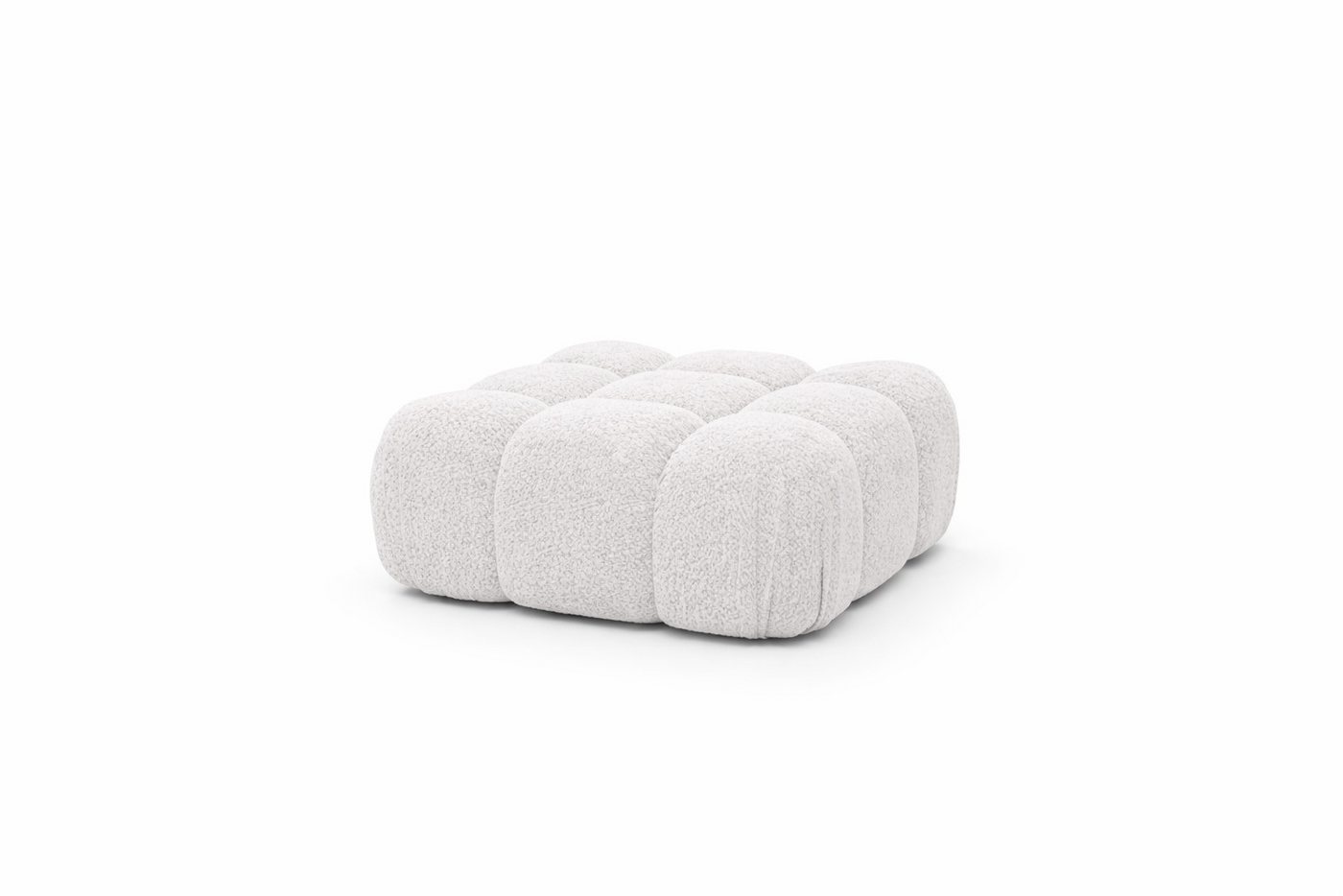 Kaiser Möbel Hocker Modularer für das Wohnzimmer, Bouclé-Stoff Abriamo, Selia (Hocker), Teil der Selia Modul-Kollektion,Weiche,Vielseitig kombinierbar – Bild 3 von 5