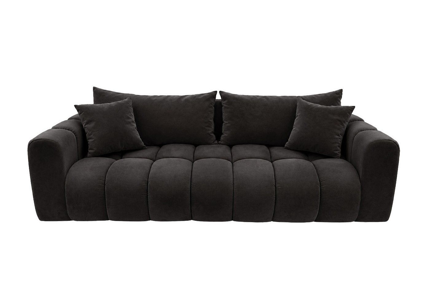 Kaiser Möbel Sofa mit Schlaffunktion und Bettkasten, Velvet-Stoff Bluvel, COSMOPOLITAN, Einzelsofa, Freistehend, Liegefunktion 200 × 135 cm, samtweicher Velvet- – Bild 2 von 5