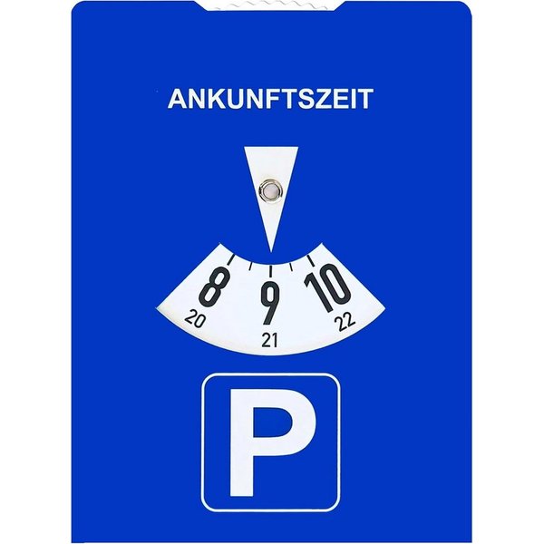 Kaiser24 Parkscheibe Papp-Parkscheibe aus Karton, StVO-konform, Blau, 11 x 15 cm (5-St)