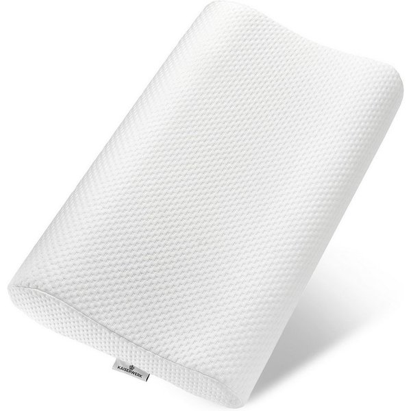 KAISERWERK Visko-Kissen, Ergonomisches Kopfkissen, Nackenstützkissen, Microfasserkissen, Bezug: Kopfkissen mit Bezug, Waschbarer Bezug