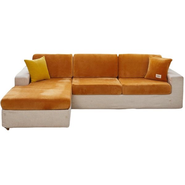 Kaket Sofahusse Sofabezug L Form,Weihnachten Stretch Sitzkissenbezug, für L-Form Sofaschoner,Chaiselongue