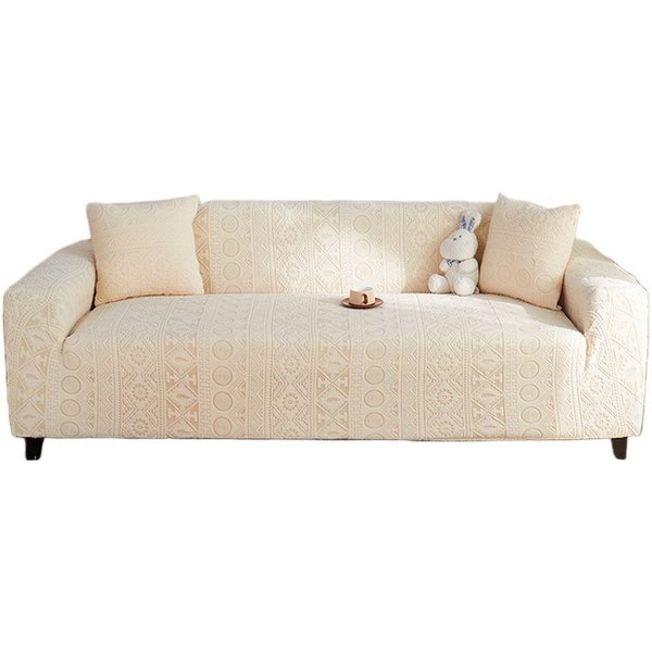 Kaket Sofahusse Stretch-Sofabezug Elastisch Couch Sesselbezug mit dezentem Muster