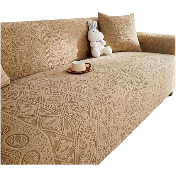 Kaket Sofahusse Stretch-Sofabezug Elastisch Couch Sesselbezug mit dezentem Muster