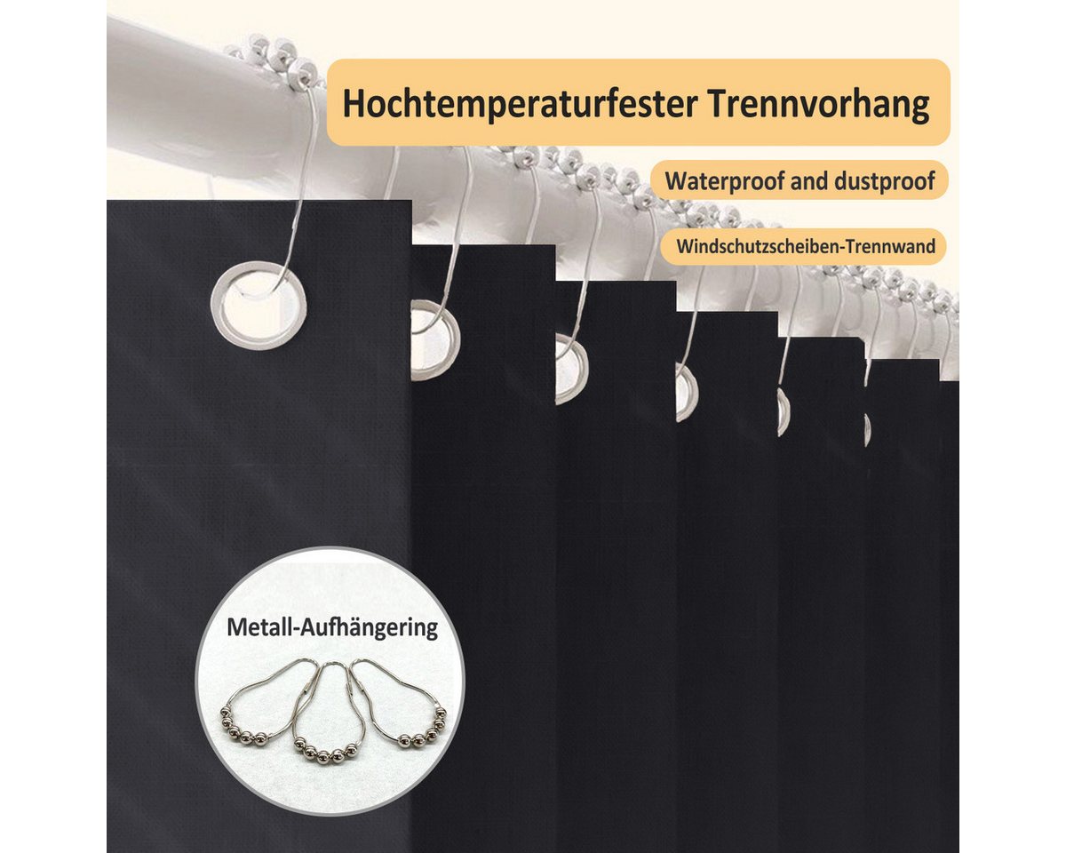 Kaket Türvorhang Isolierte Türvorhänge, Plissee-Falttürvorhänge, Sichtschutzvorhänge, Verdunkelungsvorhänge, geeignet für wohnzimmer und schlafzimmer – Bild 3 von 5