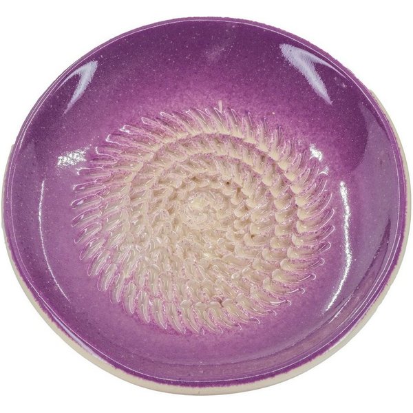 Kaladia Multireibe 801, Lila, Keramik, handbemalte Reibeteller Unifarben Keramik - Made in Spain