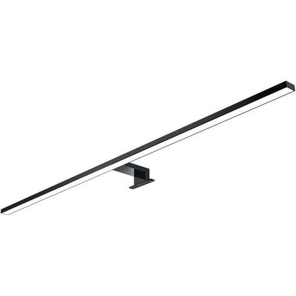 kalb LED Spiegelleuchte 100cm LED Badleuchte Badlampe Spiegellampe 230V, schwarz, neutralweiß