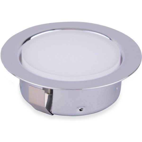 kalb LED Unterbauleuchte LED Einbauspot Unterbauspot für Möbel, Metall-chrom mit ABS, 2W, neutralweiss