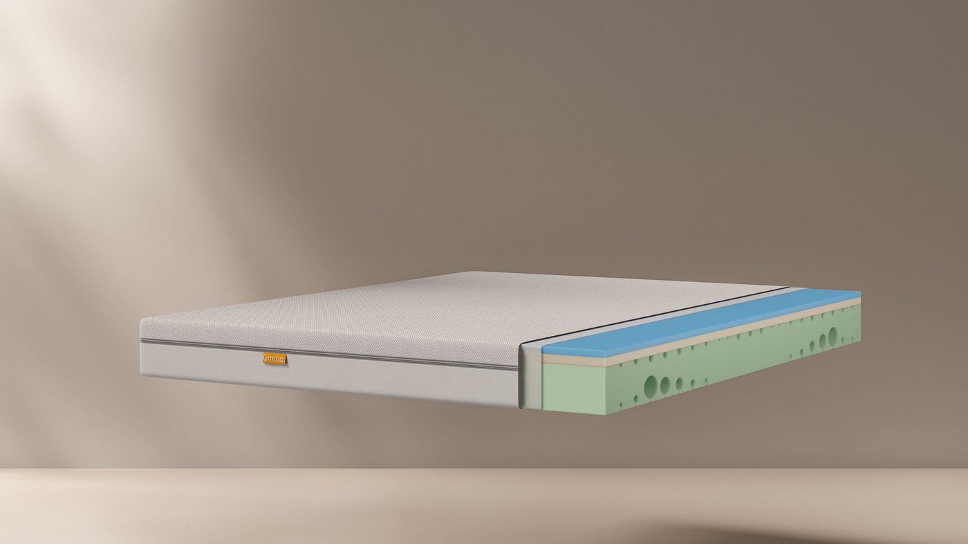 Kaltschaummatratze Emma One, 7 Zonen Matratze 90x200 cm, 140x200 cm & weitere Größen, Emma, 18 cm hoch, Matratze medium/hart, ergonomisch, atmungsaktiv, allergi – Bild 4 von 5
