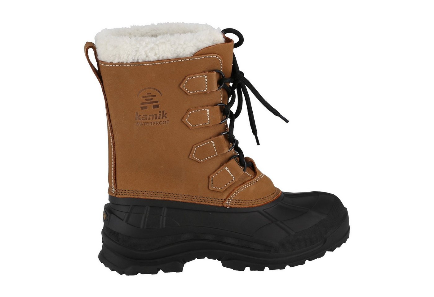 Kamik Alborg (Nubukleder, wasserdicht) hellbraun Damen Winterstiefel – Bild 3 von 5