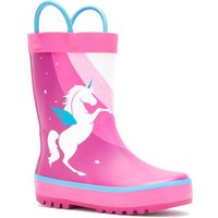 KAMIK Kinder Gummistiefel UNICORN, Größe 24 in Pink