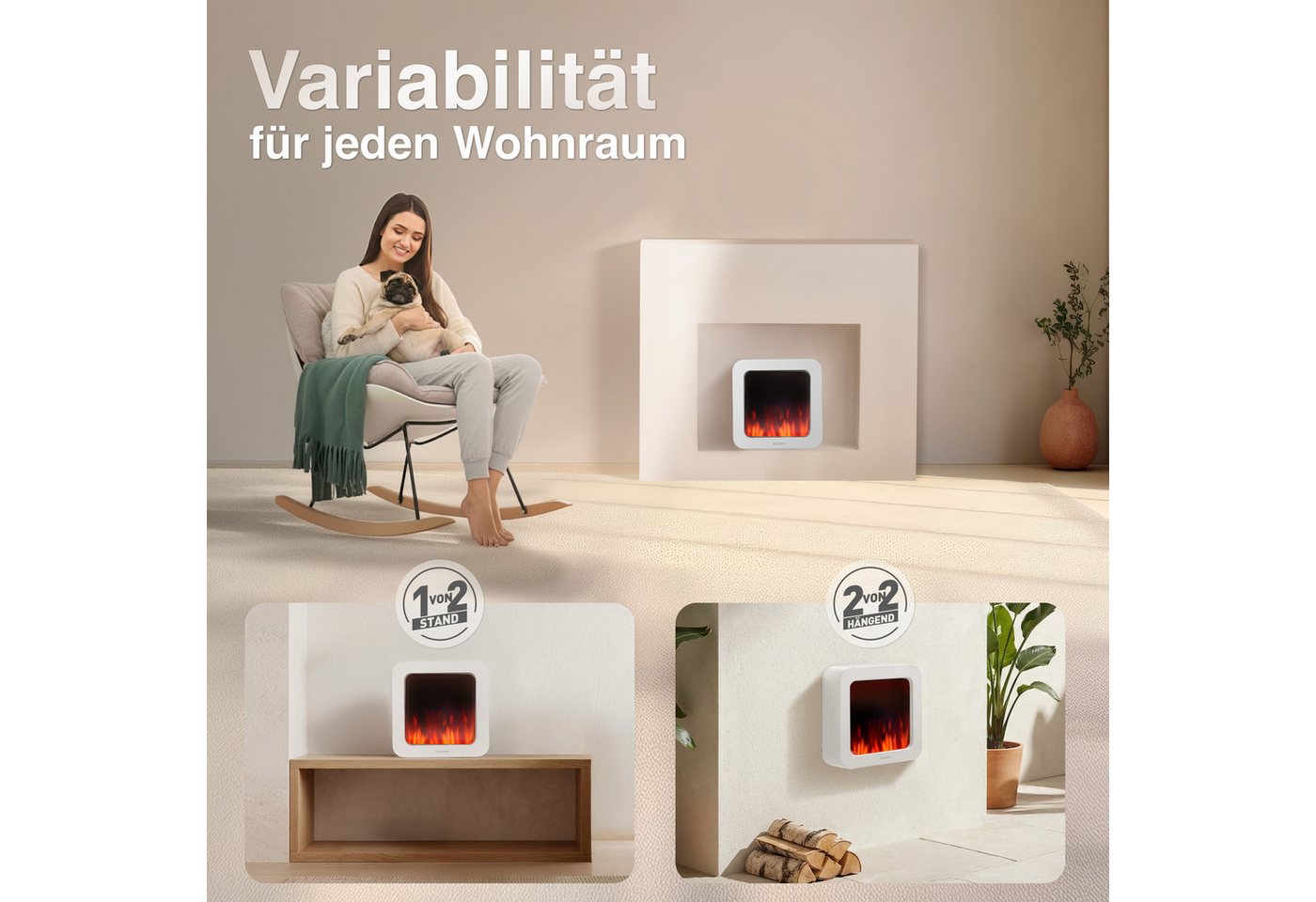 KAMINIO Tischfeuer MIA, 3D-Flammeneffekt – Bild 2 von 5