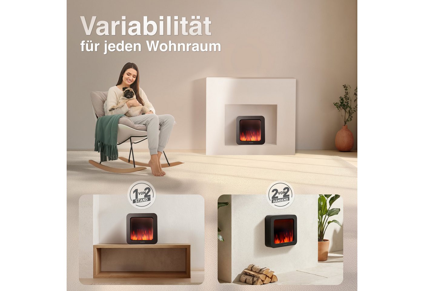 KAMINIO Tischfeuer MIA, 3D-Flammeneffekt – Bild 2 von 5