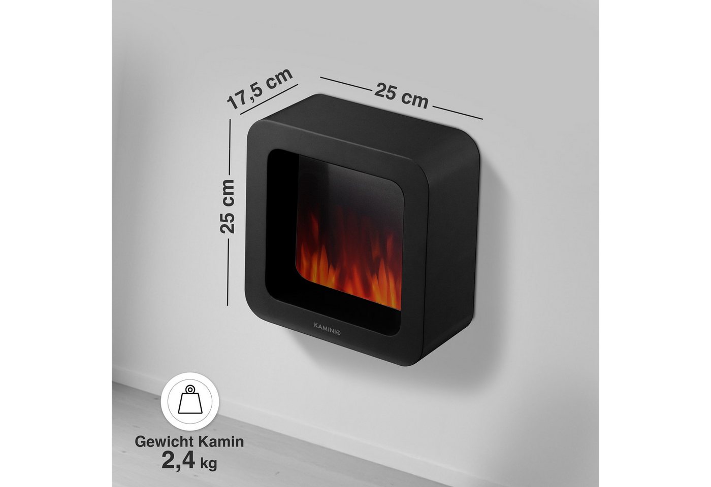 KAMINIO Tischfeuer MIA, 3D-Flammeneffekt – Bild 5 von 5