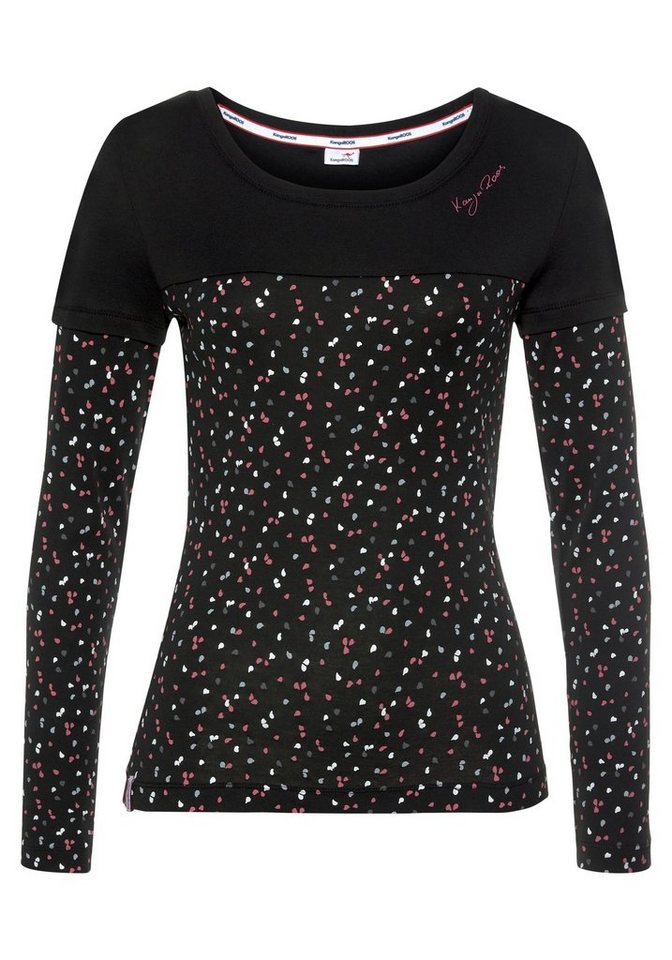KangaROOS 2-in-1-Langarmshirt Langarm, bedruckt und gemustert, für die Freizeit, aus Baumwolle – Bild 5 von 5