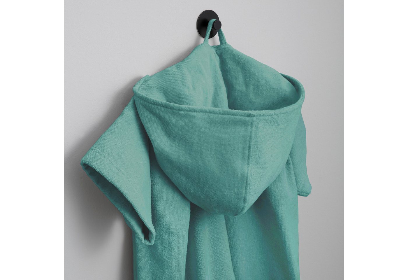 KangaROOS Badeponcho Summer, ideal für Sauna, Spa & im Urlaub, Damen & Herren, Midilänge, Frotteevelours, Kapuze, ohne, Surfponcho, mit Bauchtasche, 100% Baumwo – Bild 5 von 5