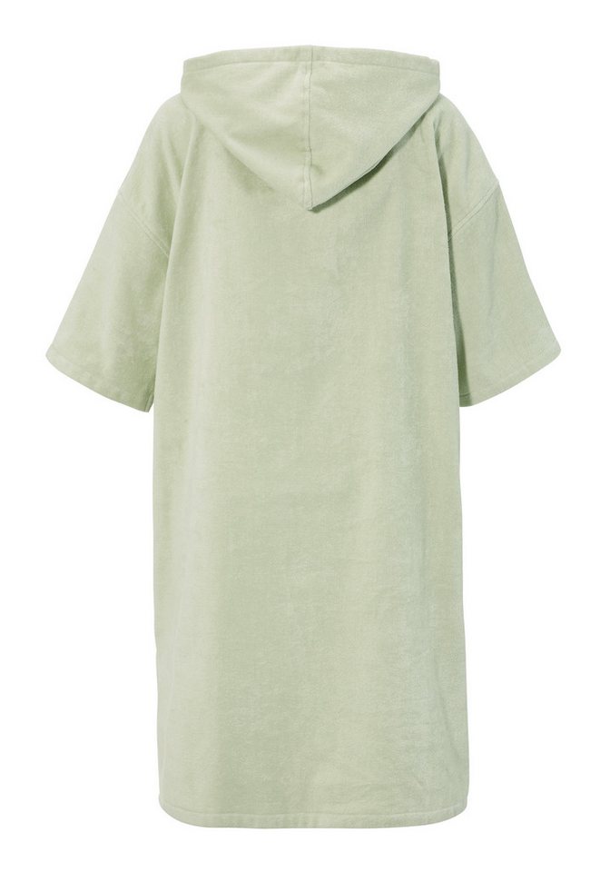 KangaROOS Badeponcho Summer, ideal für Sauna, Spa & im Urlaub, Damen & Herren, Midilänge, Frotteevelours, Kapuze, ohne, Surfponcho, mit Bauchtasche, 100% Baumwo – Bild 5 von 5