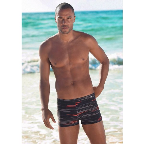 KangaROOS Boxer-Badehose mit Streifendesign
