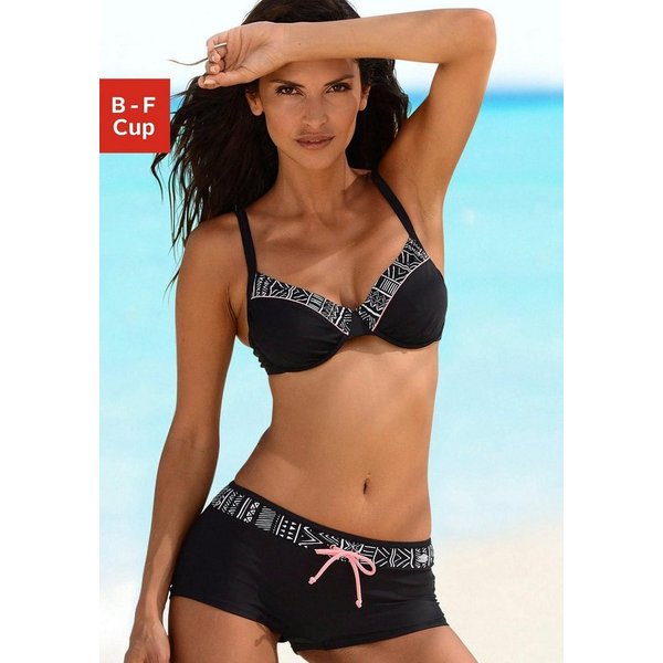 KangaROOS Bügel-Bikini mit modischem Print, verstellbare Träger