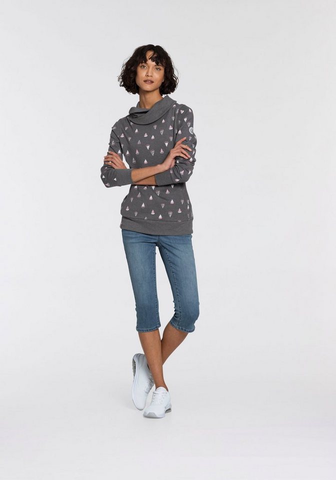 KangaROOS Caprijeans CAPRI-JEANS mit Gürtel (Set, mit abnehmbarem Gürtel) Skinny Fit, mit Schlitz, normale Leibhöhe – Bild 4 von 5