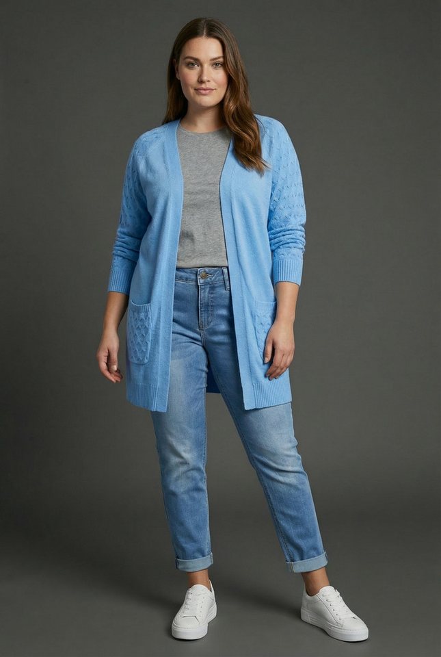 KangaROOS Cardigan casual Stil, bequeme Passform, mit Raglanärmeln, große Größen – Bild 5 von 5