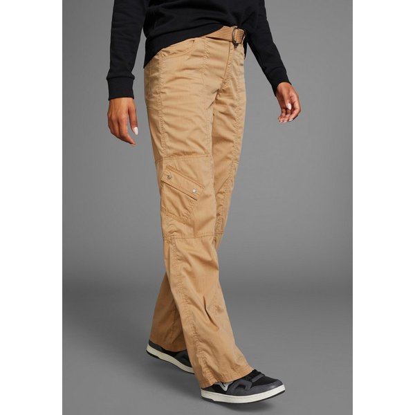KangaROOS Cargohose (2-tlg., mit abnehmbarem Gürtel) mit besonderem Taschen-Design