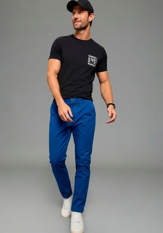 KangaROOS Chinohose Regular Fit, mit geradem Bein, etwas niedrigere Leibhöhe – Bild 4 von 5