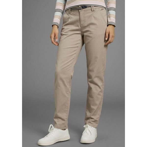 KangaROOS Chinohose (Set, 2-tlg., mit Gürtel) in schmaler Form, mit Kordel zu binden