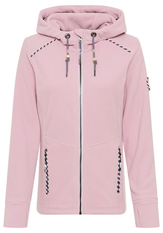 KangaROOS Fleecejacke figurbetonte Passform, mit Kapuze und Kordelzug, Übergangsjacke – Bild 5 von 5