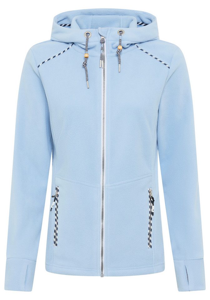 KangaROOS Fleecejacke figurbetonte Passform, mit Kapuze und Kordelzug, Übergangsjacke – Bild 5 von 5