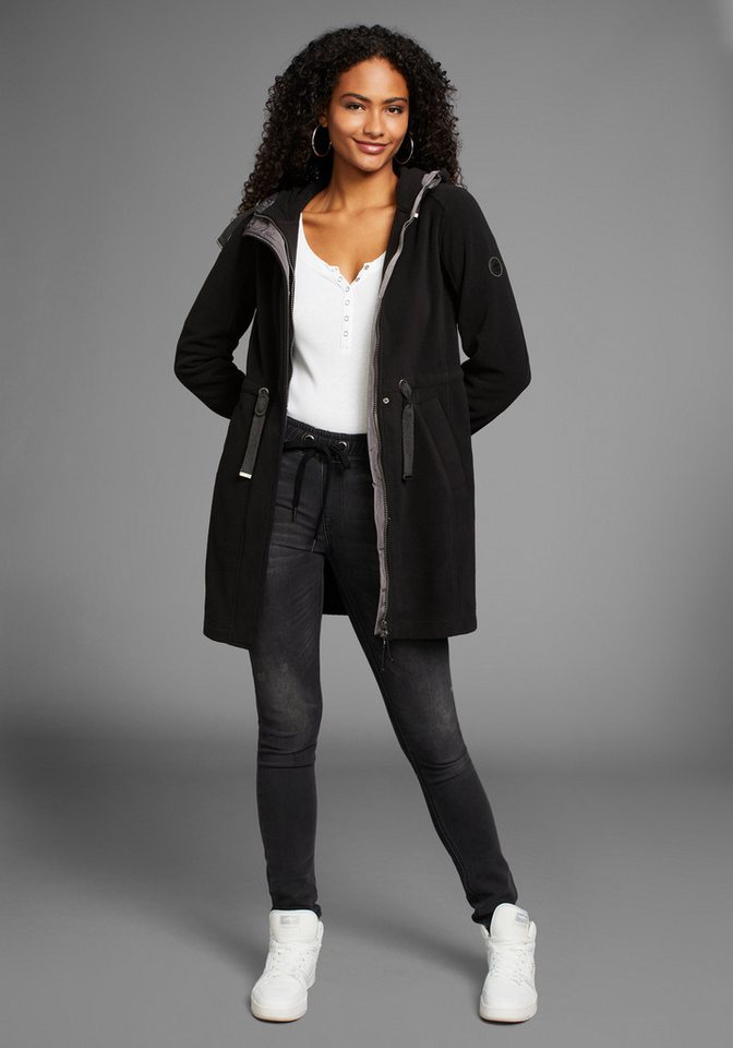 KangaROOS Fleecejacke mit Kapuze, aus Fleece, mit Kordelzug, mit 2-Wege-Reißverschluss – Bild 4 von 5