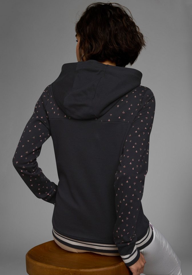 KangaROOS Hoodie Langarm, figurbetonter Schnitt, aus Baumwolle, mit Kapuze – Bild 4 von 5