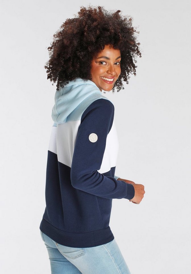 KangaROOS Hoodie Langarm, lockere Passform, Colorblocking-Optik – Bild 3 von 5