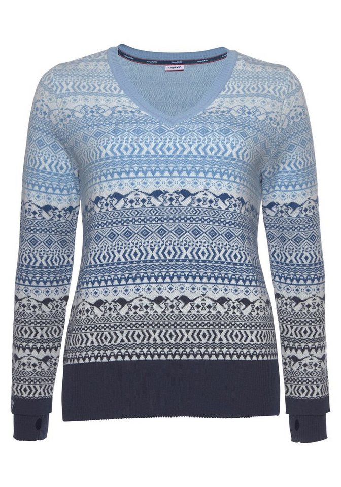 KangaROOS Jacquardpullover im Norweger-Muster mit kleinen Kängurus – Bild 5 von 5