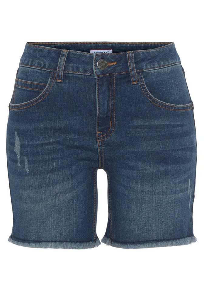 KangaROOS Jeanshotpants kurze Schnittform, mit Destroyed-Effekten, klassische Leibhöhe – Bild 5 von 5
