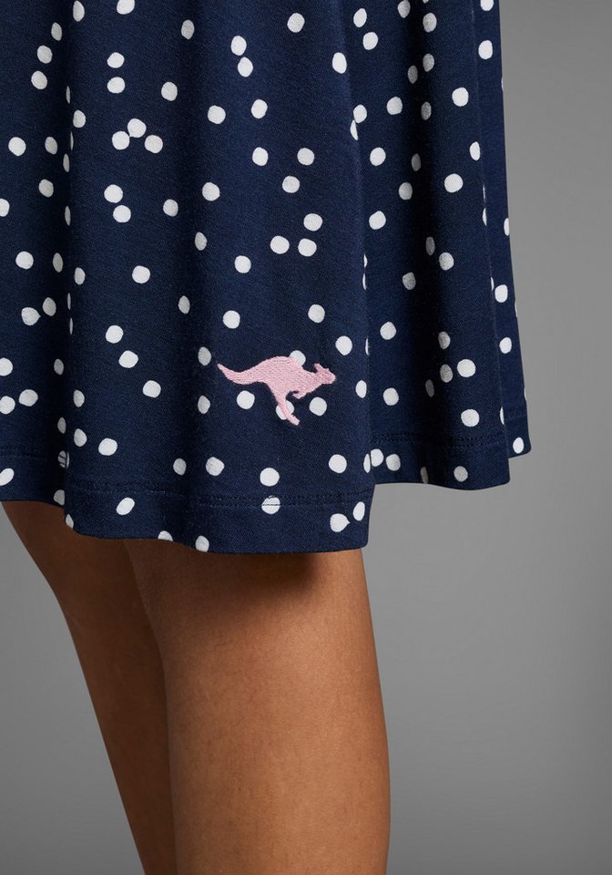 KangaROOS Jerseykleid, Skaterkleid aus Viskose für Sommer und Party, kniefrei, modisch, aus Viskose und Elasthan – Bild 3 von 5
