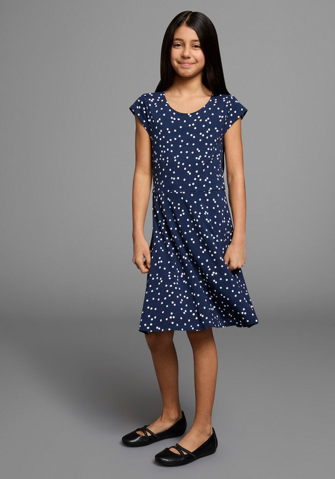 KangaROOS Jerseykleid, Skaterkleid aus Viskose für Sommer und Party, kniefrei, modisch, aus Viskose und Elasthan – Bild 4 von 5