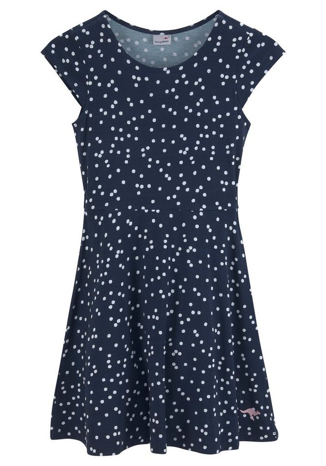 KangaROOS Jerseykleid, Skaterkleid aus Viskose für Sommer und Party, kniefrei, modisch, aus Viskose und Elasthan – Bild 5 von 5